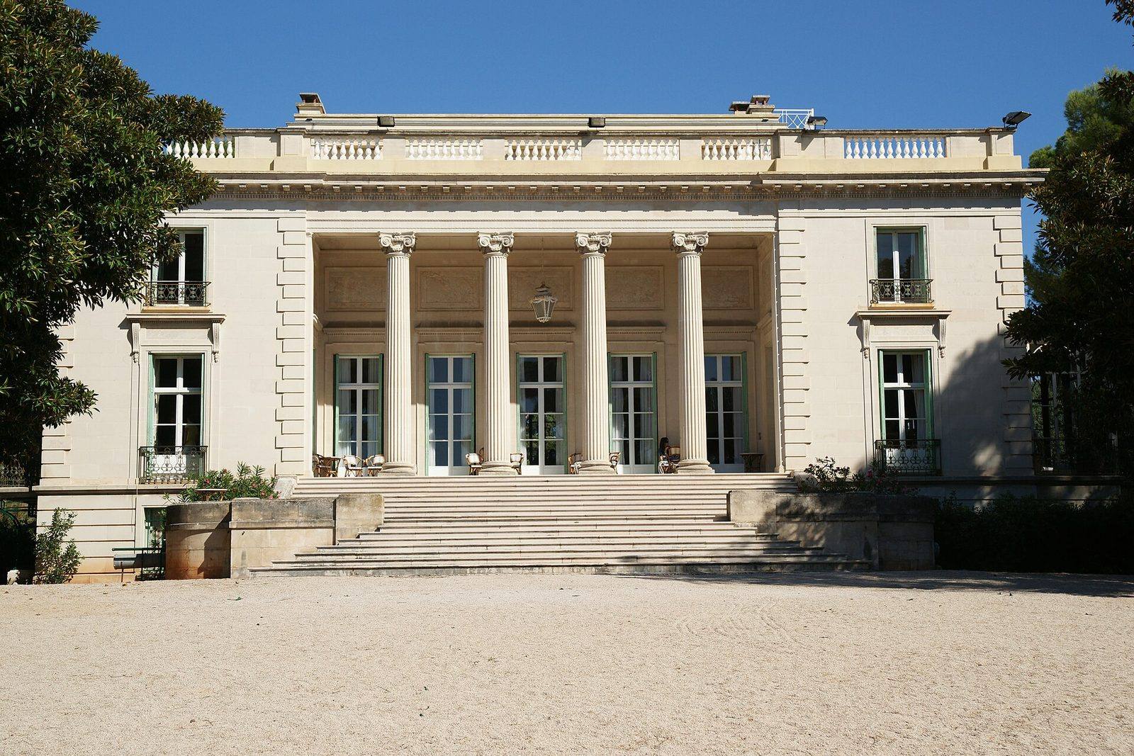 Villa Eilenroc at Cap d'Antibes: the closed section lies at the cove below the villa.